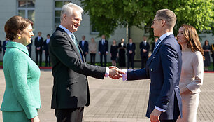 Prezidentas susitinka su Suomijos Prezidentu Alexanderiu Stubbu