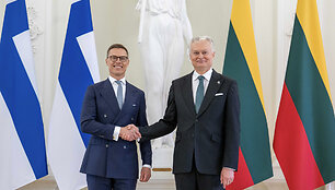 Prezidentas susitinka su Suomijos Prezidentu Alexanderiu Stubbu