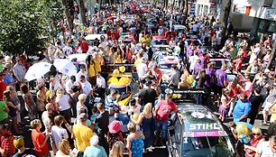 &bdquo;1000 km lenktynių&ldquo; atidarymo akimirka