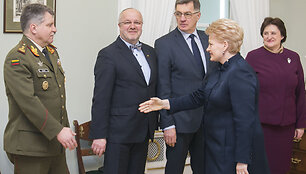 Vytautas Jonas Žukas, Juozas Olekas, Algirdas Butkevičius, Dalia Grybauskaitė ir Loreta Graužinienė
