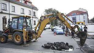 Vandentiekio avarija Subačiaus gatvėje