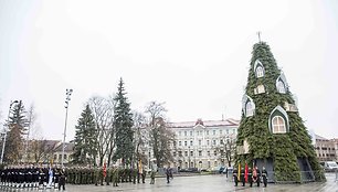 Kalėdų eglė Vilniaus Katedros aikštėje