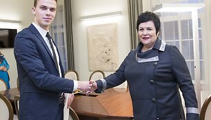 Justinas &Scaron;vėgžda ir Audronė Pitrėnienė