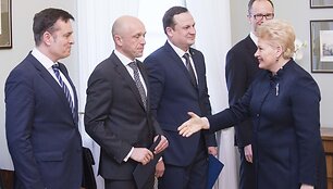 Dainoras Bradauskas, Saulius Urbanavičius,  Evaldas Pa&scaron;ilis, Rimvydas Norkus ir Dalia Grybauskaitė
