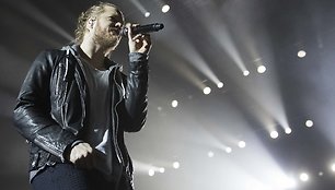 „Imagine Dragons“ koncerto Vilniuje akimirka