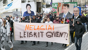 Pienininkų protesto akcija