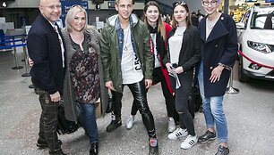 Lietuvos delagacija &bdquo;Eurovizijoje&ldquo; Vilniaus oro uoste