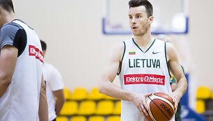 Lietuvos vyrų krep&scaron;inio rinktinės treniruotė