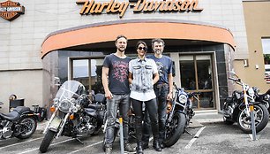 Naujų „Harley-Davidson“ motociklų bandomasis važiavimas