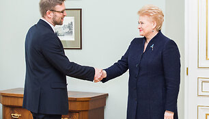 Linas Kukuraitis ir Dalia Grybauskaitė