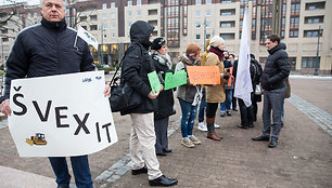 Švietimo profesinių sąjungų piketas