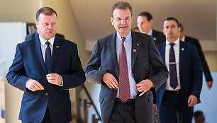 Saulius Skvernelis ir Albrechtas Freiherris von Boeselageris