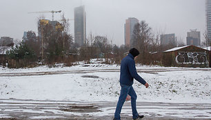 Metalinių garažų teritorija Kintų gatvėje