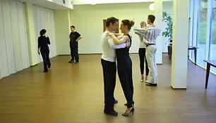 Katažina Nemycko ir Dainius Dim&scaron;a 