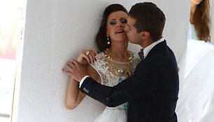 Katažina Nemycko ir Dainius Dim&scaron;a 