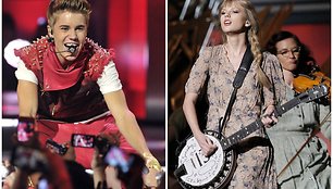 Justinas Bieberis ir Taylor Swift