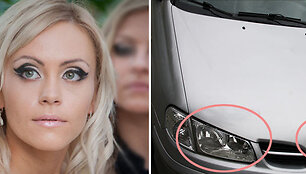 Apgadintas Renatos Klimaitytės automobilis &bdquo;Nissan Almera&ldquo;