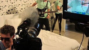 Klipo filmavimo akimirka