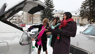 Sniego kasimas virto smagia pramoga 