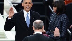 Barackas Obama su žmona Michelle
