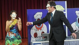 Lucy Liu ir Jimmy Fallonas