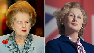 Margaret Thatcher (kairėje) ir Meryl Streep