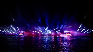 Santakos parke Kaune – didysis šou: muzikos ir šviesų spektaklis ant vandens