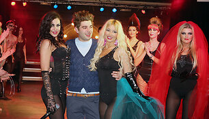 Eividas Mackevičius ir Diana Martinėlė (centre)