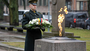 Nepriklausomybės kovose žuvusių Lietuvos karių atminimo ceremonija