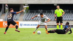 UEFA Konferencijų lygos rungtynės FC Hegelmann - KF Shkupi