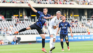 UEFA Konferencijų lygos rungtynės FC Hegelmann - KF Shkupi