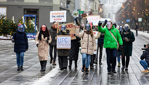 Protesto eitynės „Visveidis Kaunas“
