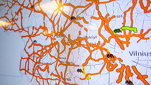 Pristatytas interaktyvus kelių priežiūros žiemą žemėlapis