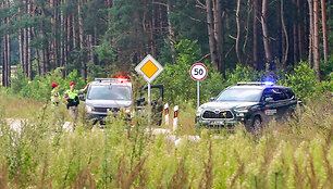 Spaudos konferencija Gaižiūnų poligone radus nuritusį droną