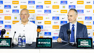 Rimas Kurtinaitis ir Mindaugas Balčiūnas