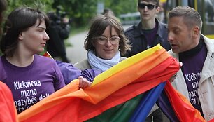 Akcija prie&scaron; homofobiją