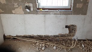 Remontuojamas Liepių &scaron;eimos namas