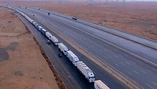 Rekordinė 480 vilkikų kolona, 2020 m. išrikiuota per Egipto &bdquo;Tahya Misr&ldquo; fondo renginį