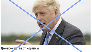 Jungtinės Karalystės premjeras Borisas Johnsonas įspėjo &bdquo;nepavargti&ldquo; nuo karo Ukrainoje, bet Rusijos žiniasklaida ėmė skelbti priešingą žinią