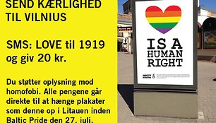 „Amnesty Denmark“ plakatas „Baltic Pride“ eitynėms paremti