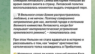 Melagiena po rusišką žiniasklaidą paplito iš šio &bdquo;Telegram&ldquo; kanalo