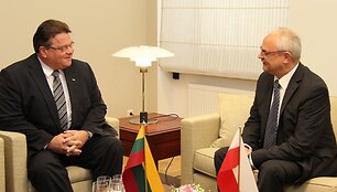 Linas Linkevičius ir Jaroslawas Czubinskis