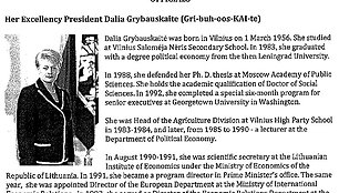 Dalios Grybauskaitės biografija