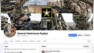 „Facebook“ – dešimtys netikrų kariuomenės vado generolo Valdemaro Rupšio paskyrų