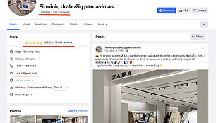 „Facebook“ paskyroje esama nemažai užuominų, kad ji yra netikra