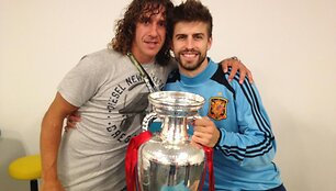 Carlesas Puyolis ir Gerardas Pique