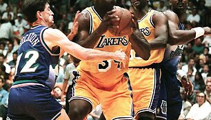 Johnas Stocktonas, Shaquille'as O Nealas, Jerome Kersey ir Karlas Malone