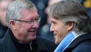 Alexas Fergusonas ir Roberto Mancini