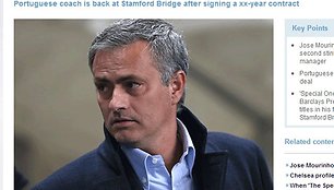 Žinutė apie Jose Mourinho sugrįžimą