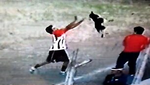 Futbolininkas grubiai i&scaron;metė &scaron;unį